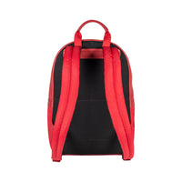 Thumbnail for RB2001V | Nylon/Genuine Leather Netbook/Tablet Backpack, with light grain. Zip closure and adjustable shoulder straps - Red color - Dimensions: cm 27 x 38 x 14. Packaging: Non-woven fabric bag-3