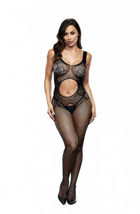 Thumbnail for BACI BODYSTOCKING BLACK PATTERNED 50008-21-0