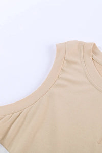 Thumbnail for Apricot Crew Neck Colorblock Tank Top-10