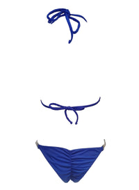 Thumbnail for Belle Triangle Top & Skimpy Bottom - Blue-7