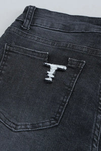 Thumbnail for Black Distressed Boyfriend Denim Pants-12