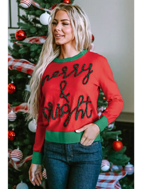 Thumbnail for Black Plus Size Cheers Glitter Tinsel Short Sleeve Sweater-27