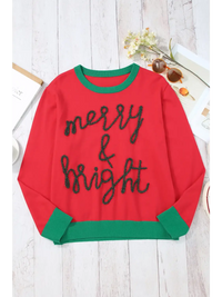 Thumbnail for Black Plus Size Cheers Glitter Tinsel Short Sleeve Sweater-38