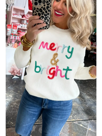 Thumbnail for Black Plus Size Cheers Glitter Tinsel Short Sleeve Sweater-118