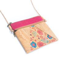 Thumbnail for Cork triangle Pattern stitching ladies cork crossbody bag BAGP-207-3