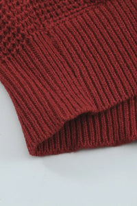 Thumbnail for Gray Cross Back Hollow-out Sweater-23
