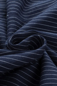 Thumbnail for Gray Embroidered Striped Print Sleeveless Mini Dress-18