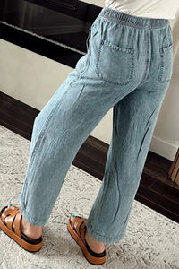 Thumbnail for Loose Straight Denim Pants-1