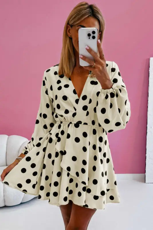 Polka Dot Mini Dress-1