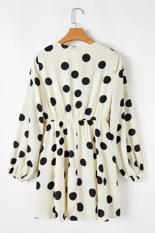 Polka Dot Mini Dress-4