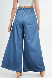 Thumbnail for Rockwash Retro Palazzo Jeans-1