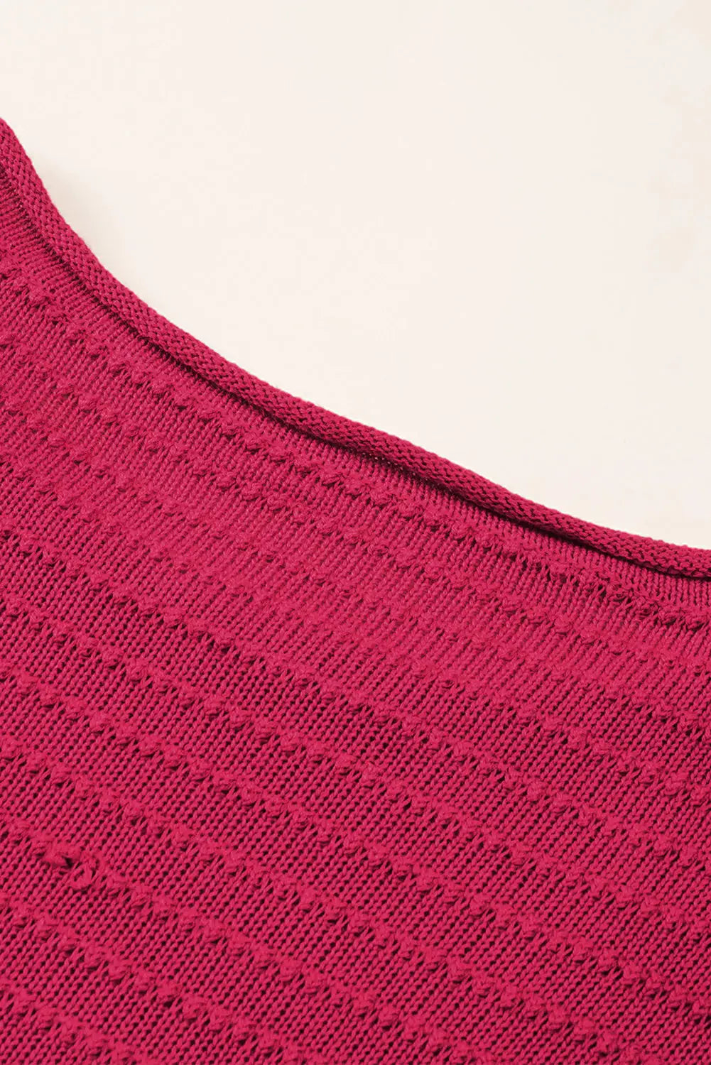 Textured Knit Drop Shoulder Tee-14
