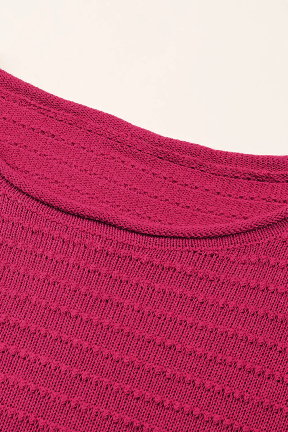 Textured Knit Drop Shoulder Tee-9