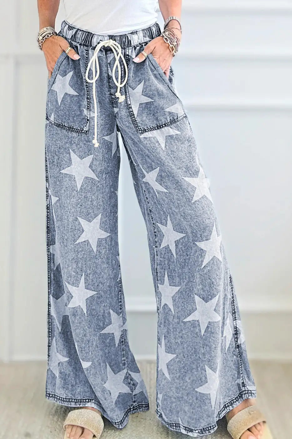 Twilight Twinkle Wide-Leg Jeans-0