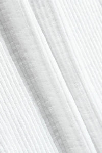 Thumbnail for White Contrast Seams Ribbed Tank Top-6