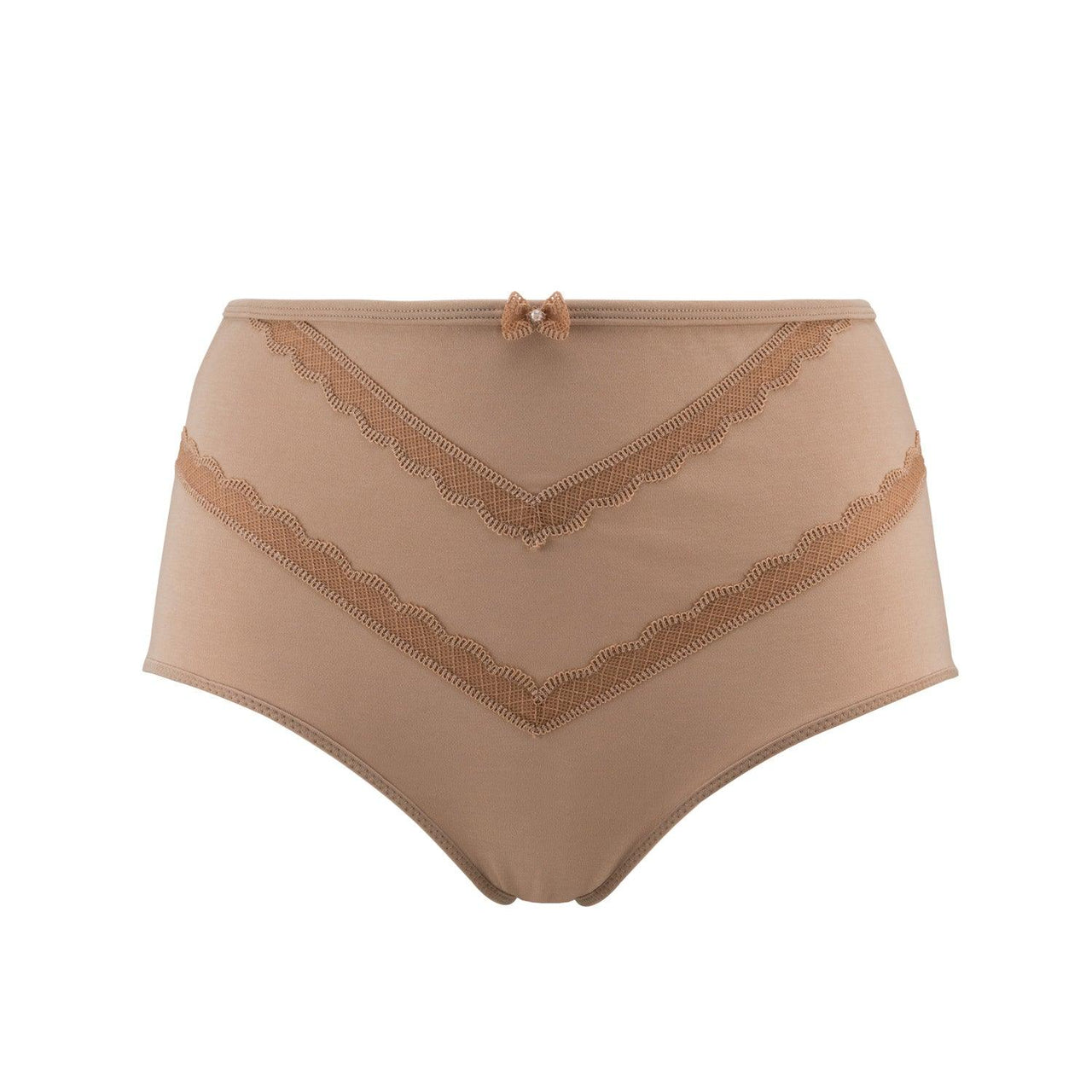 Vanessa- Silk & Organic Cotton Full Brief in Skin Tone Colours-2