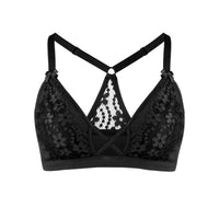 Thumbnail for Passion Red - Lace Organic Cotton & Silk Bralette-1