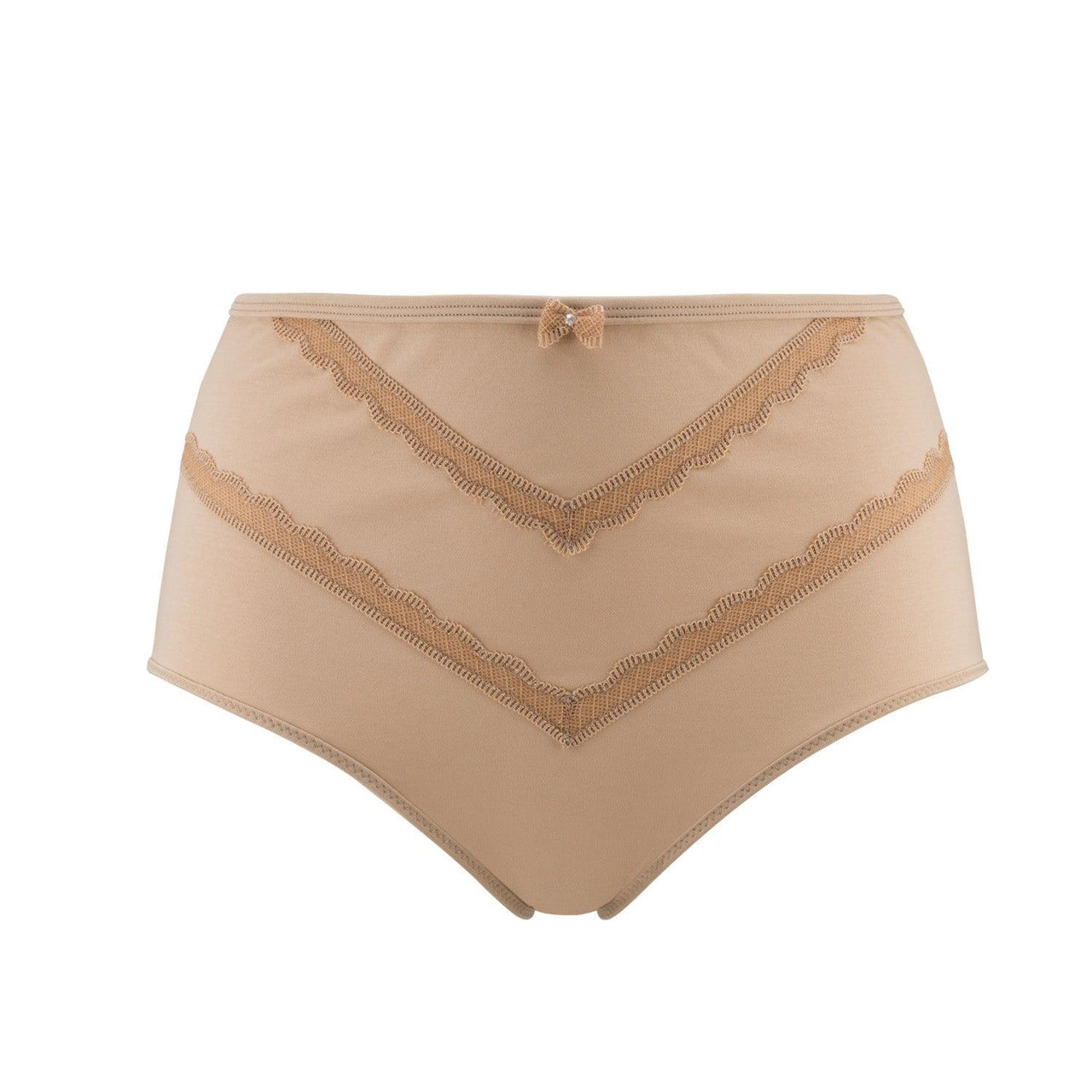 Vanessa- Silk & Organic Cotton Full Brief in Skin Tone Colours-1