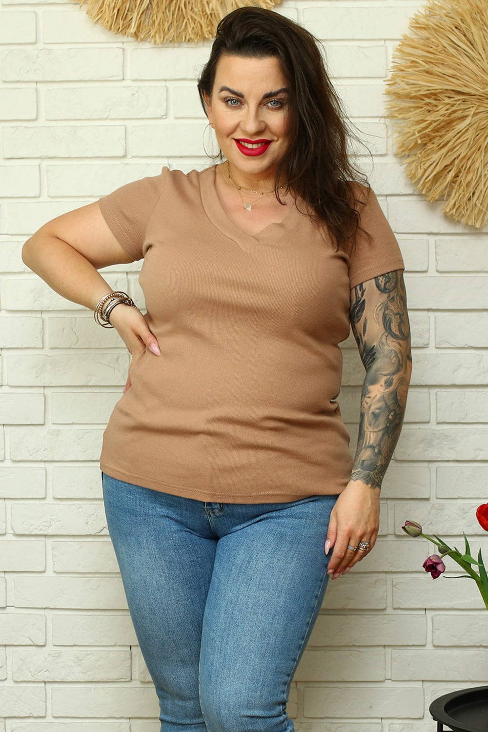 Plus size blouse model 169021 Karko-0