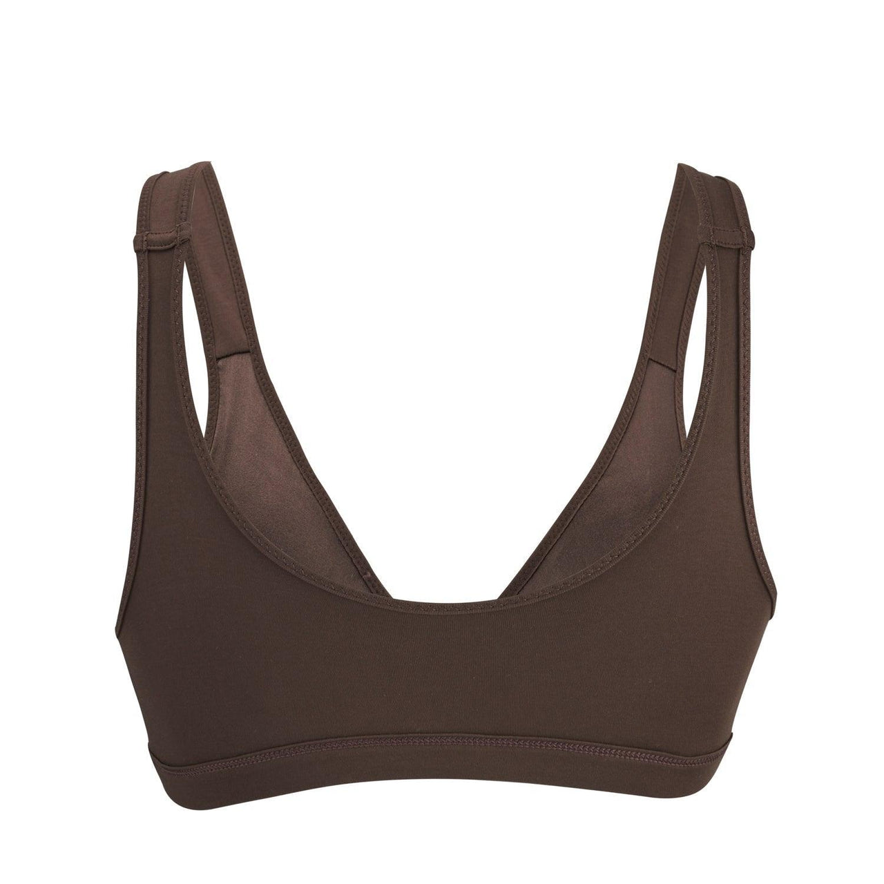 Cocoa - Full Cup Front Closure Silk & Organic Cotton Wireless Bra-38