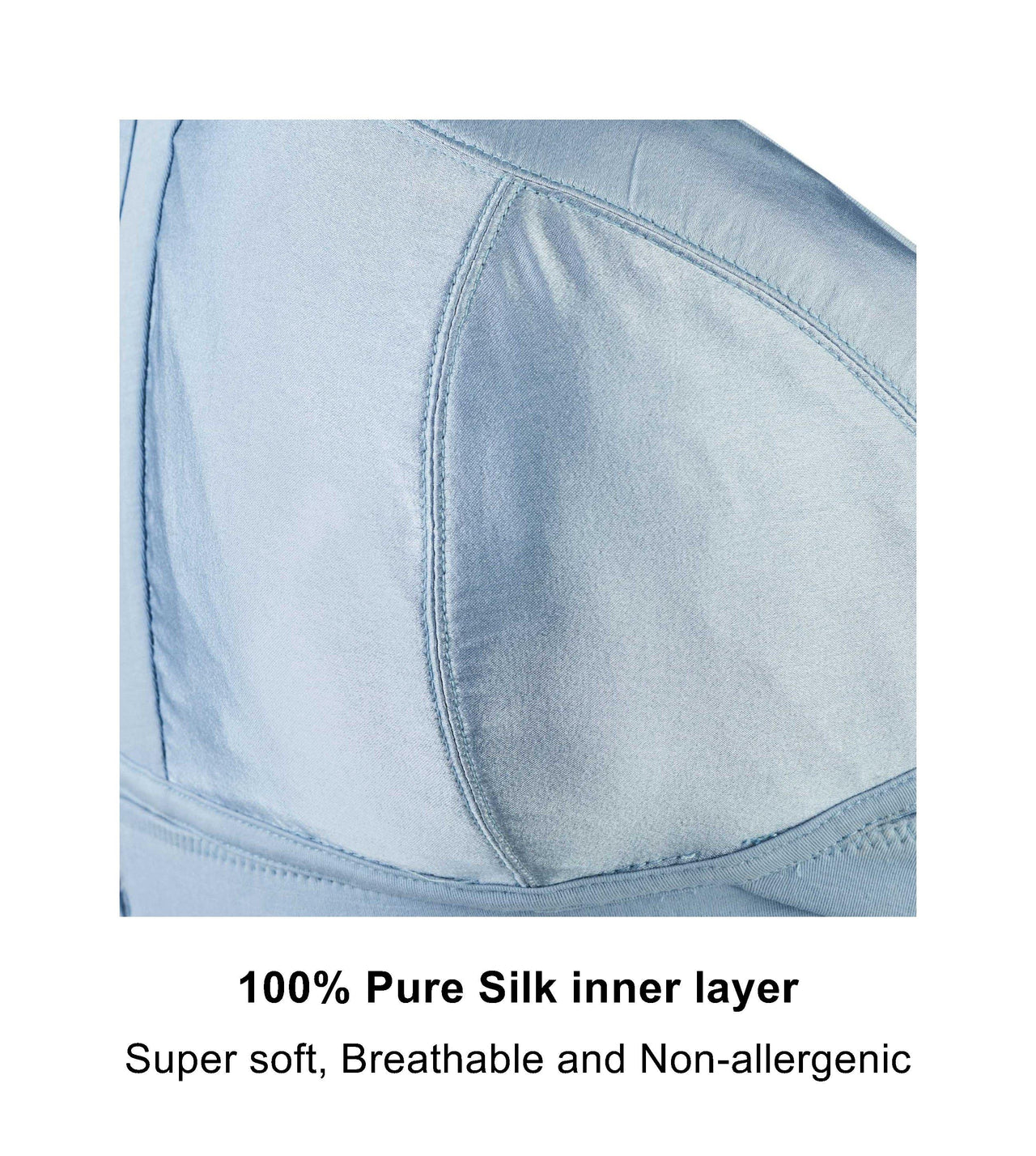 Back Support Silk & Organic Cotton Sports Bra (Floral Spritz & Lily white)-16