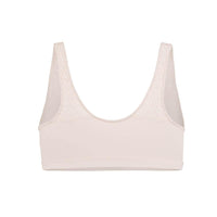 Thumbnail for Back Support Full Coverage Wireless Organic Cotton bra (Champagne & Black)-18