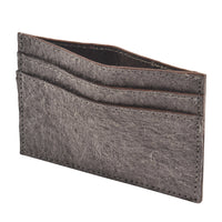 Thumbnail for Coconut Leather Card Holder - Dark Grey
