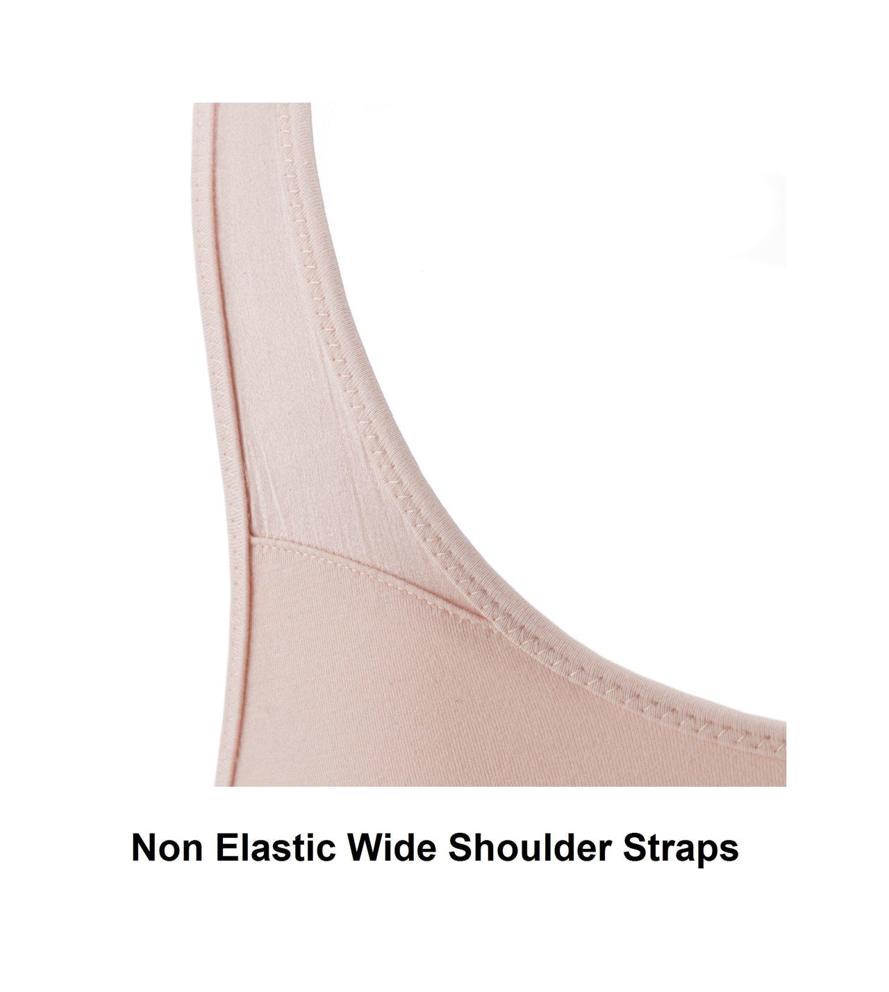Ornate- Comfort Silk & Organic Cotton Non Wired Bra in Peach Pink-13