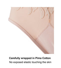 Thumbnail for Marrow-High Waisted Silk & Organic Cotton Full Brief in Pink Champagne-8