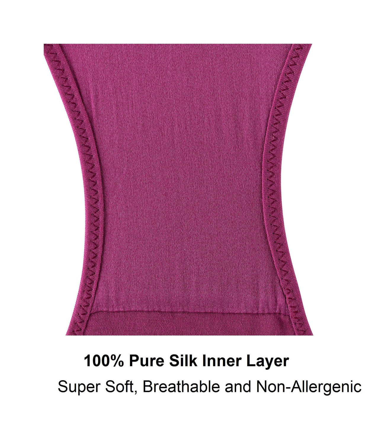 Fuchsia - High Waisted Silk & Organic Cotton Full Brief-10