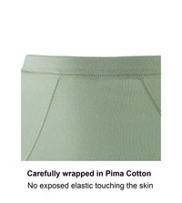 Thumbnail for Marrow-High Waisted Silk & Organic Cotton Full Brief in Aspen Green-8