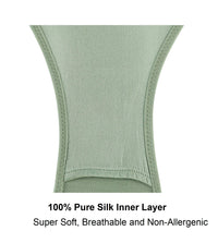 Thumbnail for Marrow-High Waisted Silk & Organic Cotton Full Brief in Aspen Green-10
