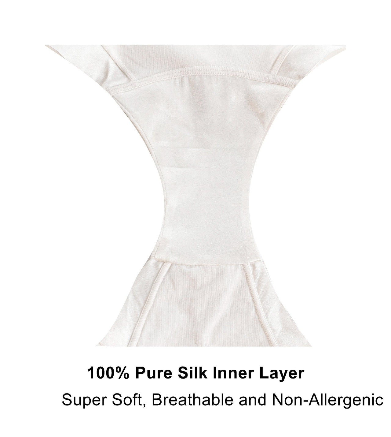 Snowdrop - Silk & Organic Cotton Full Brief in White-9
