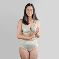 Thumbnail for Valentina- Silk & Organic Cotton Underwired Full Cup Support Bra-37