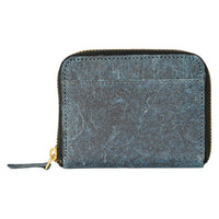 Thumbnail for Coconut Leather Zip Pouch - Dark Indigo