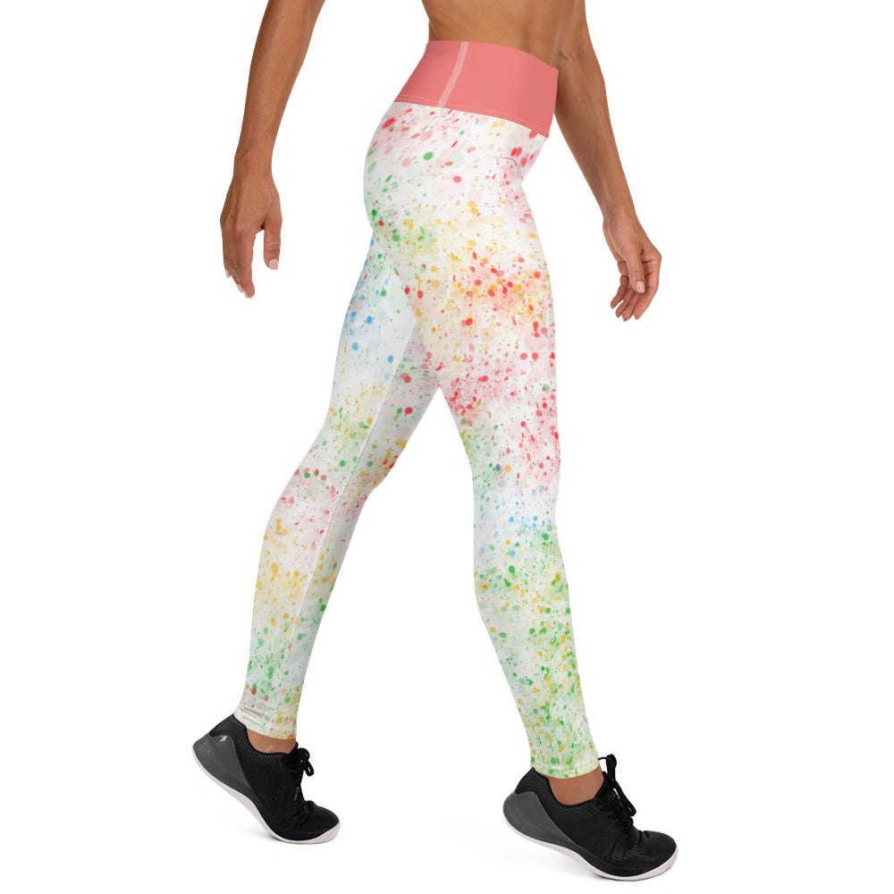 Tie Dye Colorsplash Yoga Leggings-5