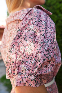 Thumbnail for Chemisier Floral Pink dress-2