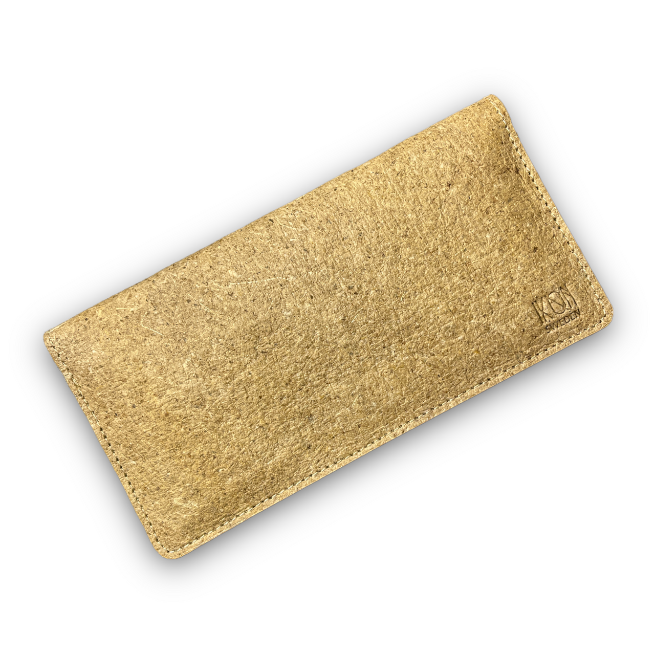 Coconut Leather Slim Wallet for Women - Beige