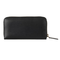 Thumbnail for Apple Leather Long Zip Wallet for Women - Black