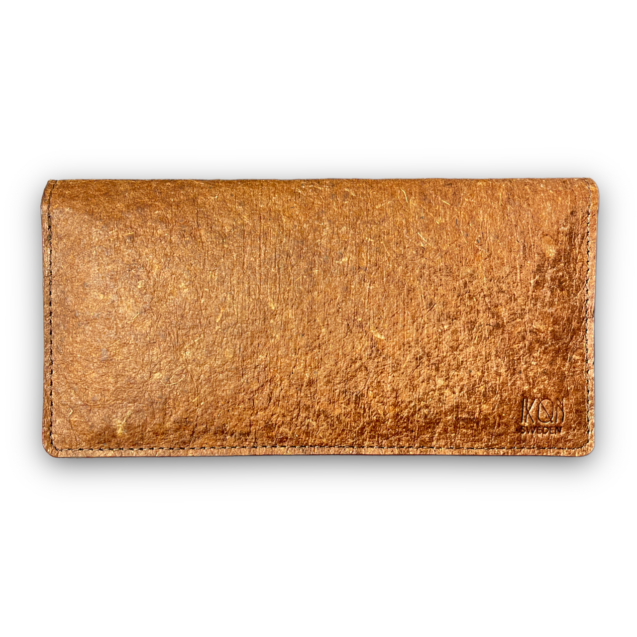 Coconut Leather Slim Wallet for Women - Cutch Brown